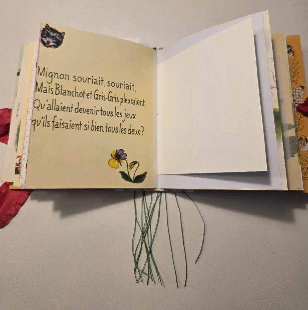 Trois Amis Little Golden Book Handmade Decorated Junk Journal